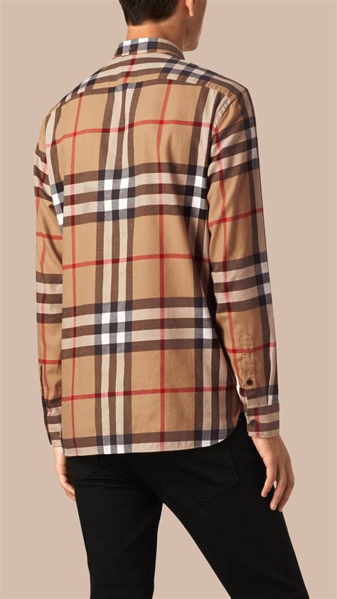 burberry flannel long sleeve|Burberry dress shirt men's.